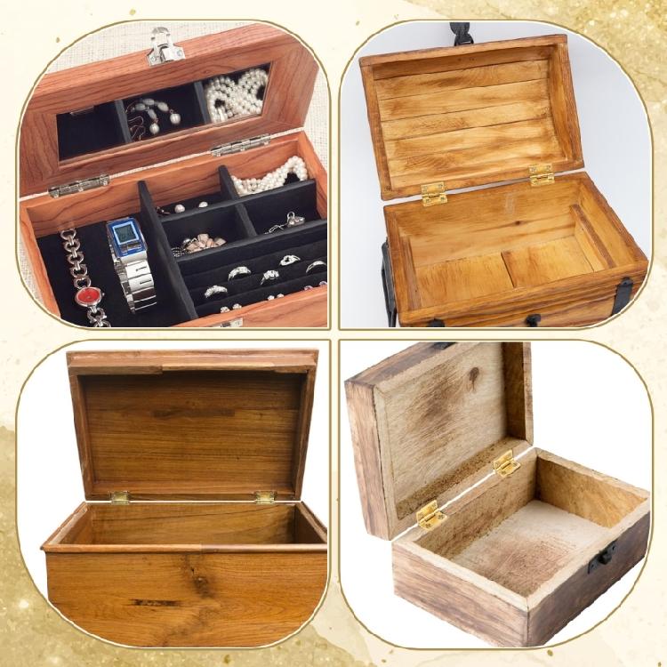 2 Piece Strong Copper Hinges Permanent Bronze Hinges Decors for Smooth Turn In Small Cabinets & Decorative Boxes