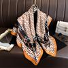 Fashion Printed Silk Scarf Twill Silk High Quality Square Scarf Women's Headscarf 91x91cm Travel Shawl Autumn and Winter Scarf