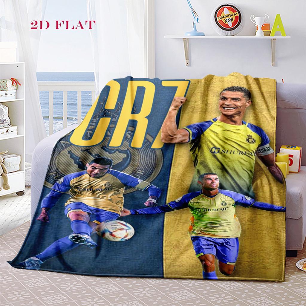Cristiano Ronaldo: Goal Machine Blanket Home Decor Soft and Comfortable Office Rest Blanket Air Conditioning Blanket Nap Blanket