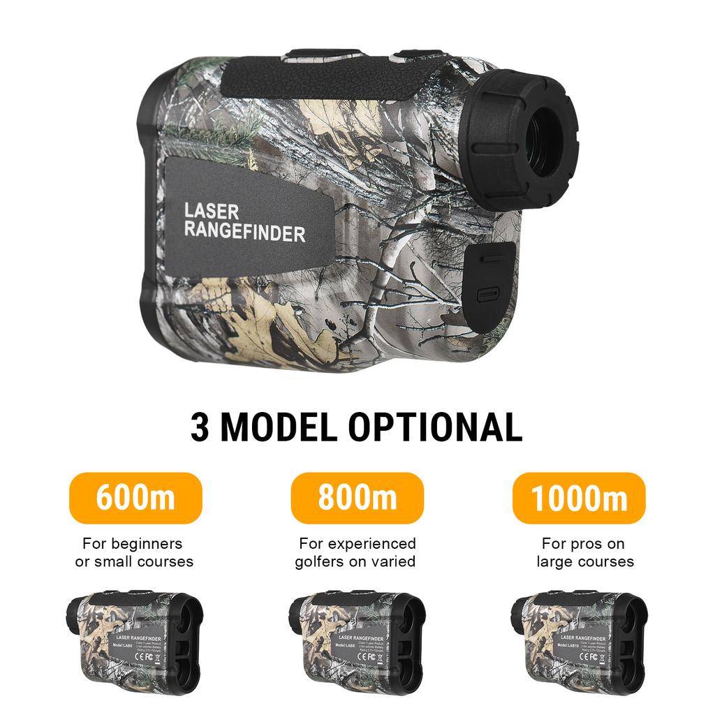 Golf Range Finder with Slope Angle Measurement Height and Speed Function Flagpole Lock Vibration