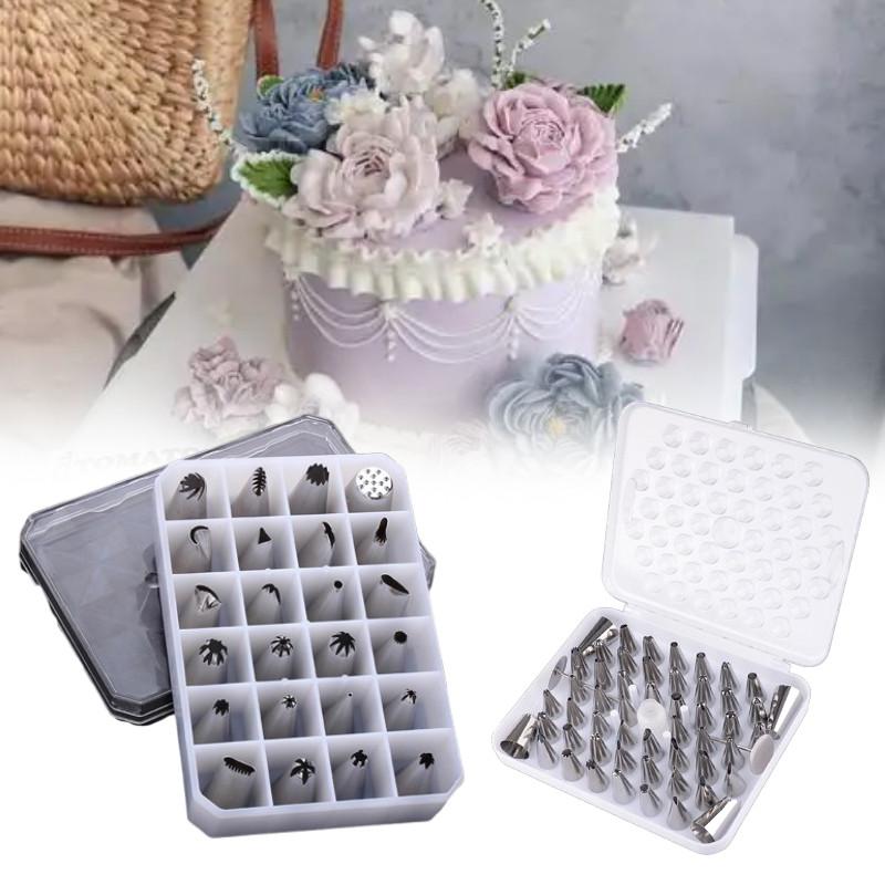 Reusable Cake Decorating Tips Kit With Stainless Steel Nozzles For Pastry Art And Piping