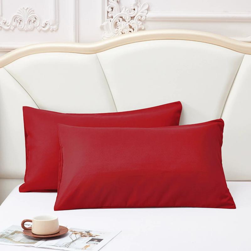 2pcs Waterproof Pillow Cover, Oil-resistant Knitted Pillow Protector for Bed Sleeping Pillowcase