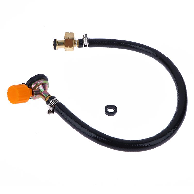 Gas Refill Adapter Leakproof Rubber Gas Refill Pipe Tube Cylinder Convertor Filling Tank Coupler Accessories Valve Braided Hose