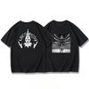 Men's and Women's Summer Symphony Metal Goth Rock Trend Half Sleeve Lacrimosa with Tear Wash Face Band T-shirt Short Sleeve