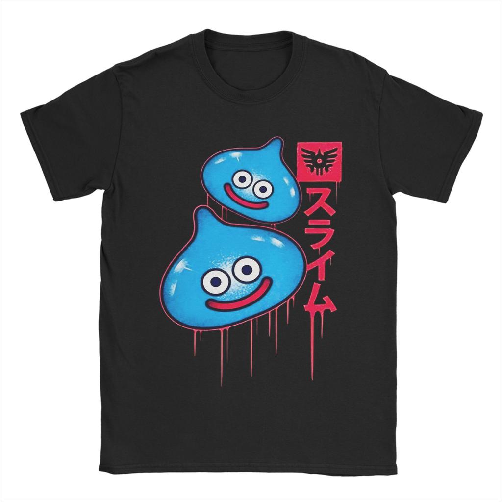 Unisex Women New Arrival Dragon Quest slime Tee T Shirt Pure Cotton Tshirts Clothing