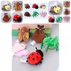 Adorable Plush Insect Series Keychain Toy Featuring Colorful Bee And Mantis Design