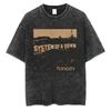 Washed Vintage System of A Down Graphic Tshirt Men Women Classic Rock Music Band Cartoon Anime Print Tshirts Yk Mens T Shirts