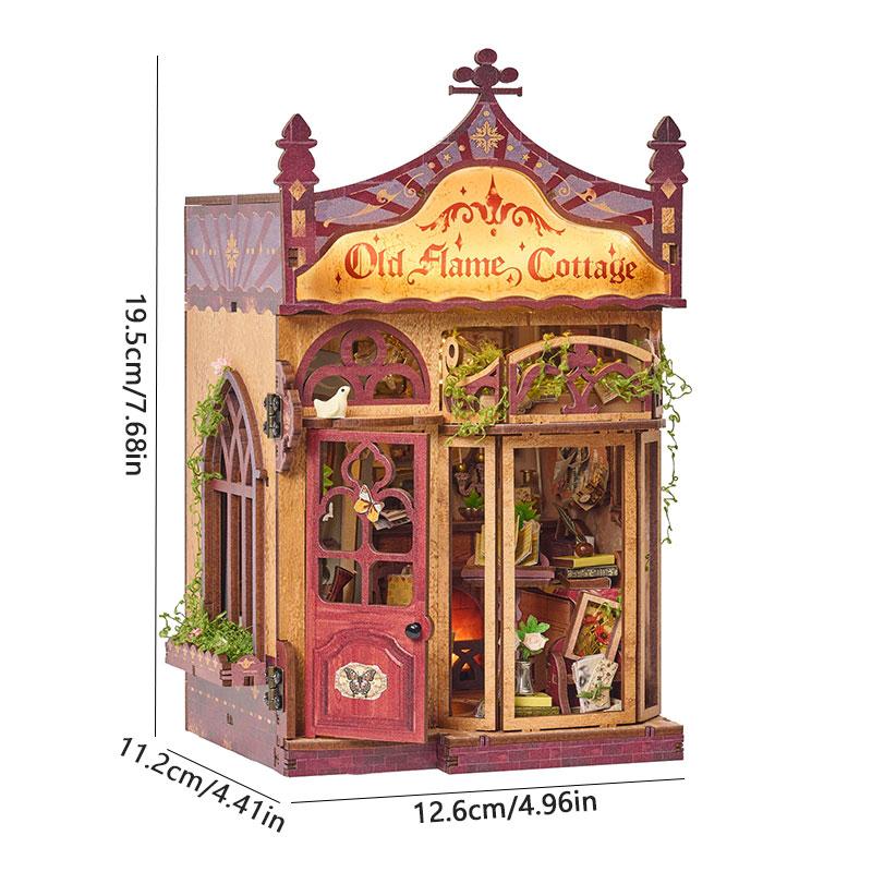 DIY Miniature Dollhouse Kit Handmade3D Wooden Puzzle  Assembly Model Doll House with LED Home Decor for Friends Birthday Gifts