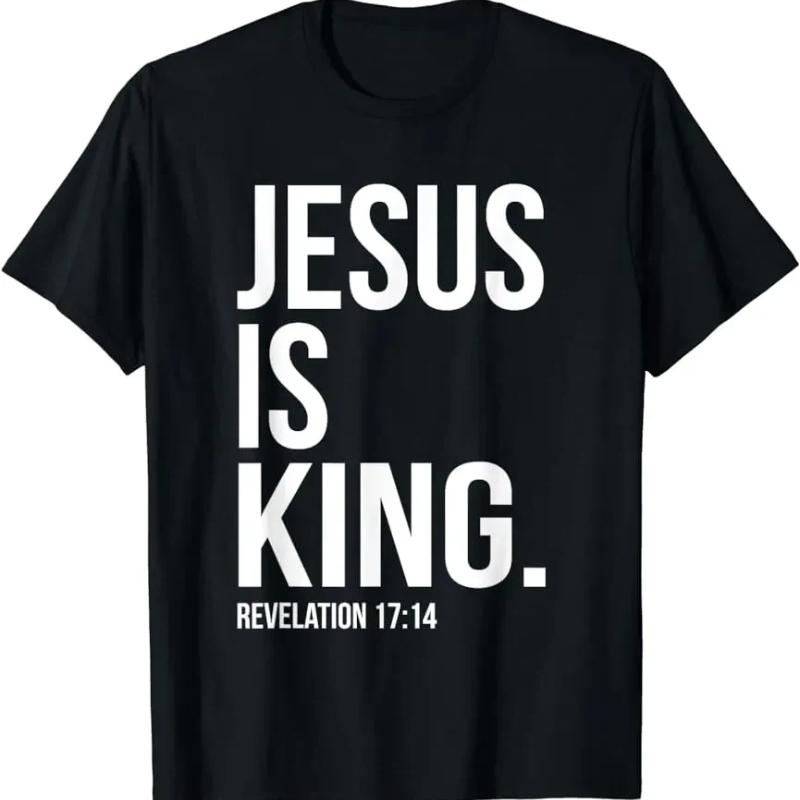 Jesus Is King T-Shirt Graphic Unisex Style Personalized Custom Printed Women Men Streetwear Short Sleeve Gift Y2k TShirt