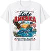 Lake America 2026 Vintage Retro Patriotic Eagle USA T-Shirt