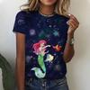 Camiseta Estampada de Princesa Punk de Dibujos Animados para Mujer Harajuku Años 90 Camiseta Linda Camiseta Gráfica Divertida Streetwear Ropa Femenina