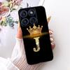 For Motorola Edge 70 Fashion Crown Letter Phone Case For Motorola Moto X70 Air Edge70 5G XT2601-2 Black Silicone Soft Cases
