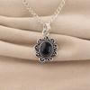 Schwarzer Turmal Edelstein 925 Sterling Silber Damenschmuck Handgefertigter Anhänger 1,37" Für Mädchen CP-40-36