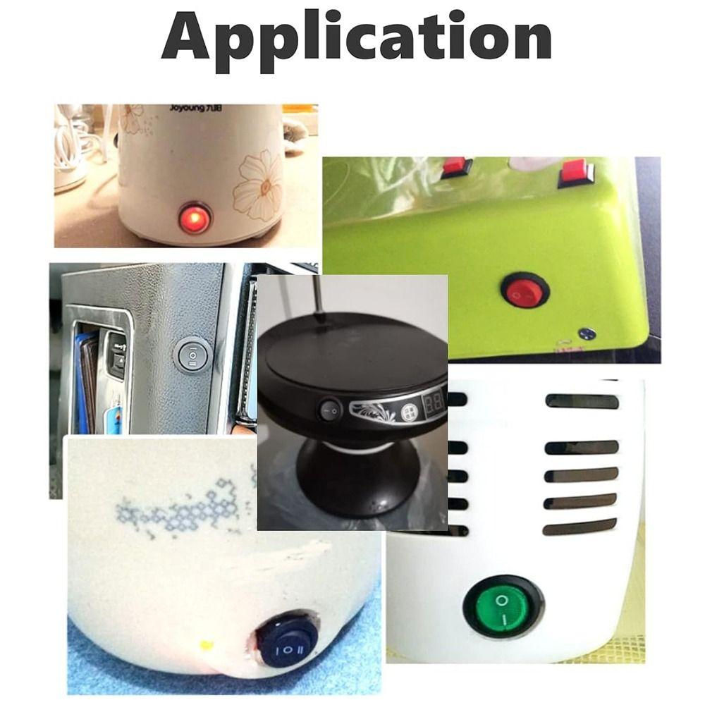 2 Pin Rocker Boat Switch Round Car Auto Boat Switches ON-OFF Snap-in Toggle Switch Car Auto Boat