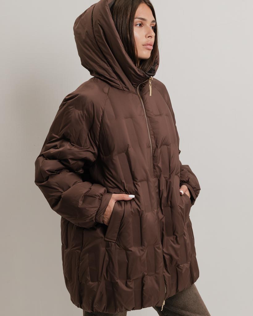 Women's Reversible Jacket Sobello 10045 48 Chocolate / Brown