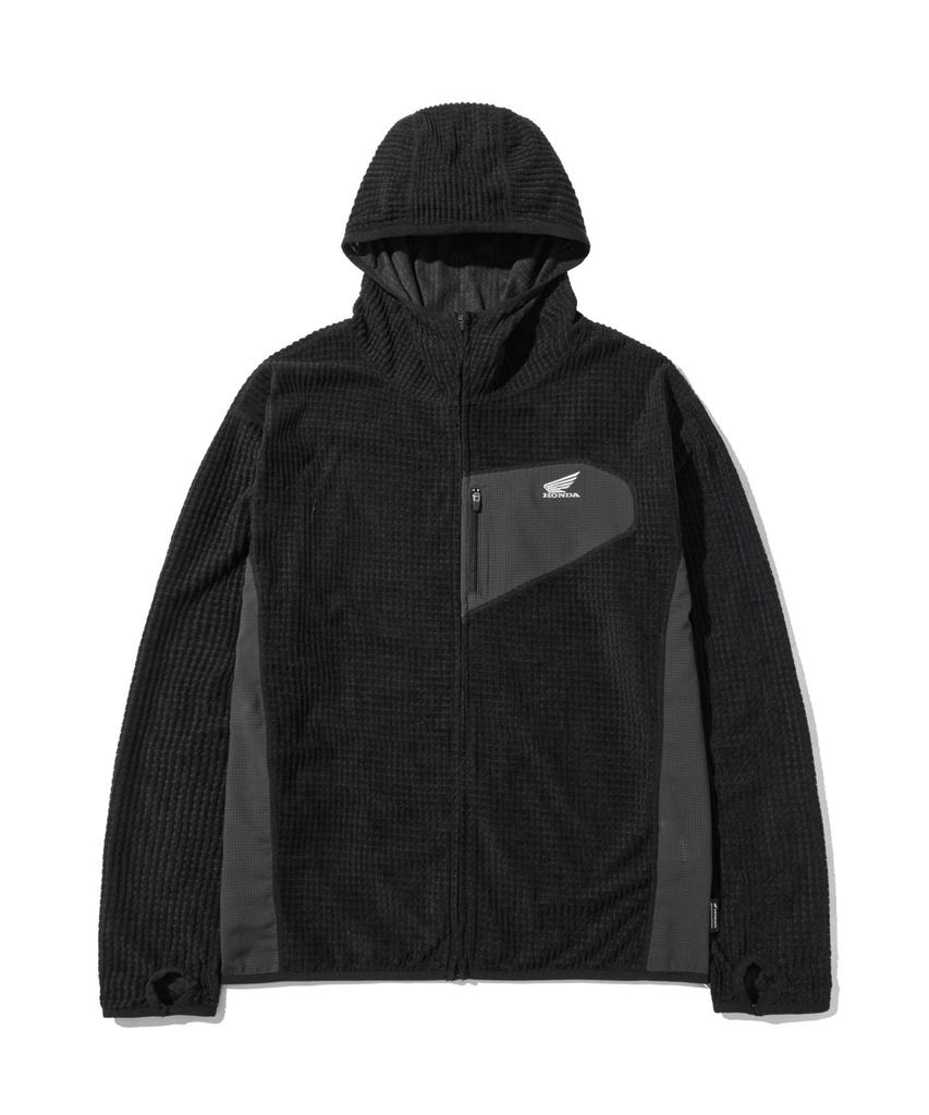 Phyps Motorcycle H-Tech Grid Fleece Ventilation Hoodie Zip-Up