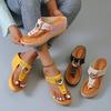 Foreign Trade Women's Shoes Summer New Beach Toe Slope Heel Cool Slippers Women European Beautiful Women Sandals Spot