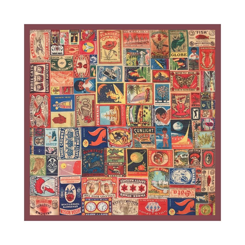 Oil Painting Retro Literary Silk Scarf Small Square Scarf Versatile Cashew Nut Silk Scarf 70 Square Scarf Elegant Decorative Waist Belt Silk Scarf