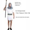 Deluxe Men Egyptian King Costume Majestic Arabian Prince Outfit For Halloween Parties**