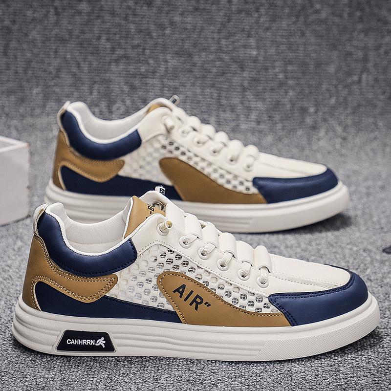 Summer Breathable Mesh Men's Board Shoes, Trendy, Fashionable, Lightweight, Sports and Leisure Shoes