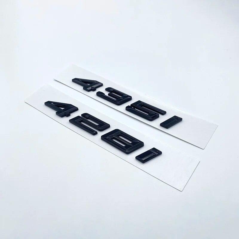 New Numbers Letters 420i 428i 430i 435i 440i ABS Emblem for BMW 4 Series F32 F33 F36 G22 G23 Car Trunk Nameplate Logo Sticker