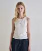 LOEIL Airy Knit Sleeveless Top_Ivory
