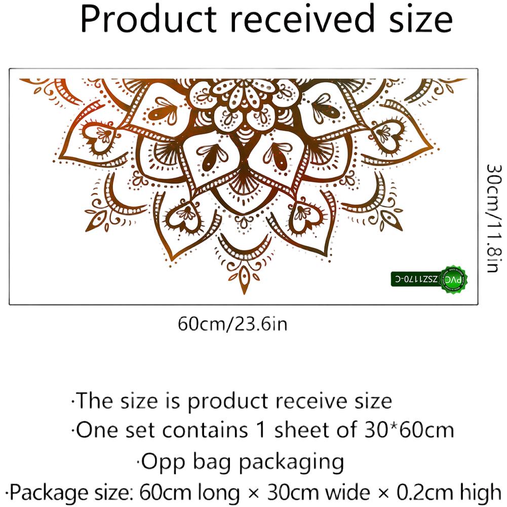 Lotus Wall Sticker Mandala Wall Decal Repositionable