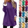 Pull tunique à manches longues pour femme Vêtements d'automne Vêtements d'hiver pour femme Pulls pour femme Haut décontracté coupe ample