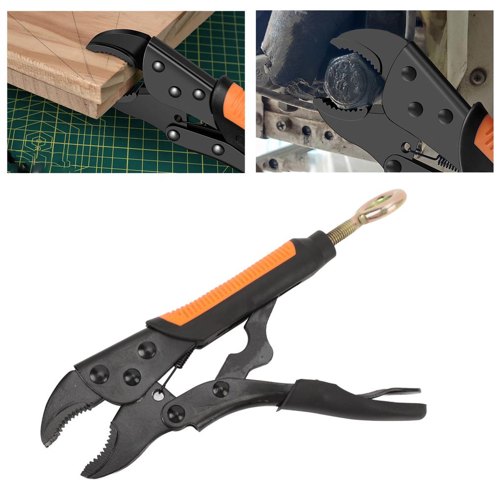 Locking Pliers Clamp Pressure Curved Jaw Carbon Steel Locking Pliers for Metalworking Woodworking