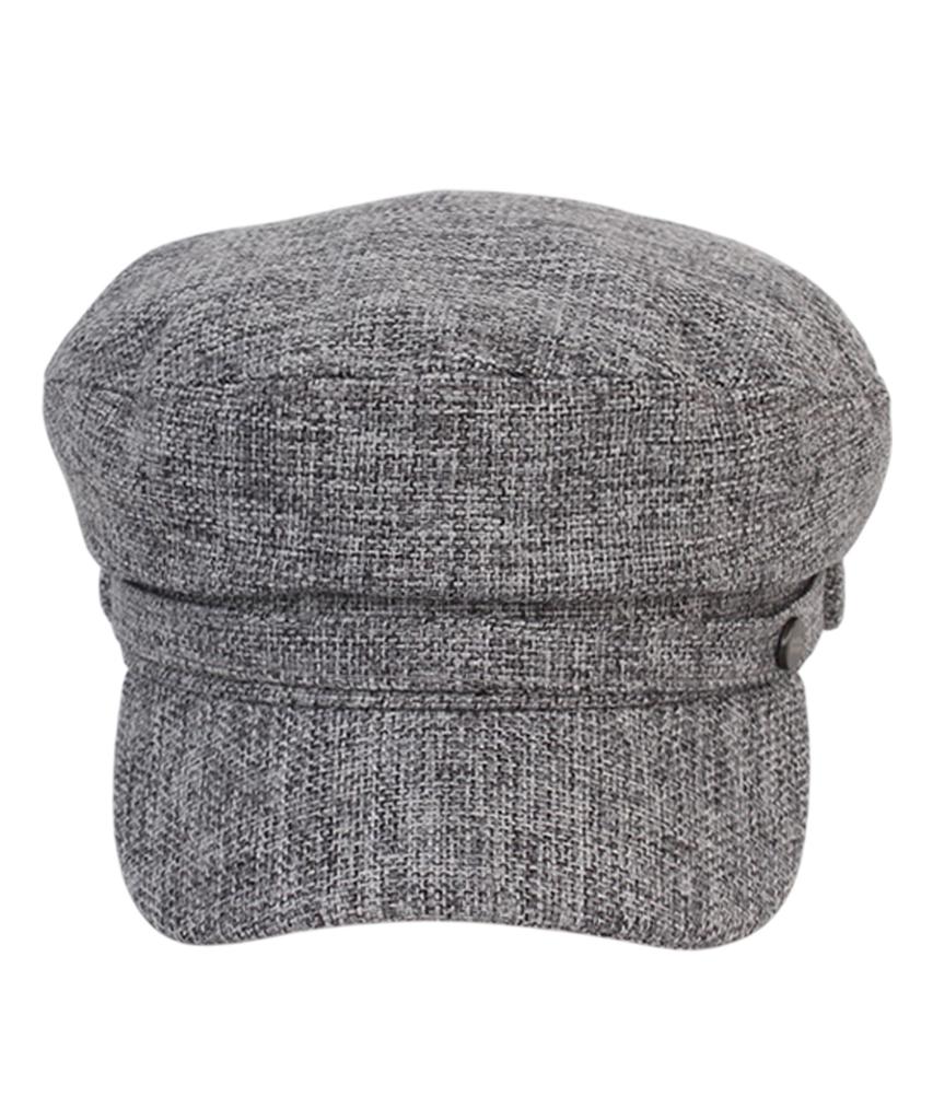 Yunibeosyeolkemiseuteuli Linen Logo Gray Marine Cap