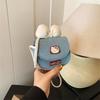 Cute Sanrio Hello Kitty Bow Denim Shoulder Bags Women Mini Saddle Bag Girly Crossbody Bag  Portable Handbag Kt Cat Gifts