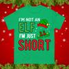 I Am Not an Elf I Am Just Short Christmas T Shirt, Funny Xmas Unisex Tee Shirt
