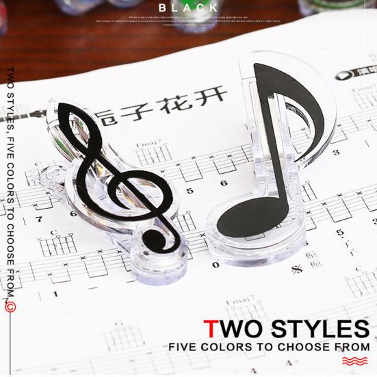 Note Clip Musical Scale Shape Reusable Hollow Out Portable Memo Paper Clip