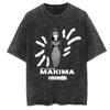 Grafiska Vintage Syratvättade Bomulls-T-shirts för Män Kvinnor Sommar Oversized T-shirt Gym Träning Fitness Kortärmade Toppar T-shirts