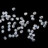 100pcs High Quality Stoppers Transparent Double Pearl  Drill  Fishing Cross Beads Floats Balls