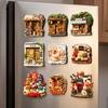 House Refrigerator Magnet Shop Shape Magnetic Sticker Ornaments Home Decoration  Office