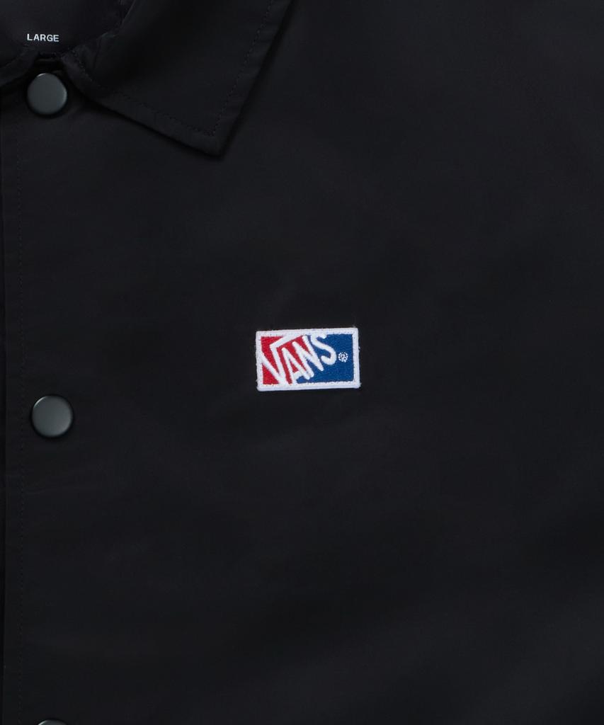 Vans Toray Nylon Coach Jacket - Black:White / Vn000P73Y281