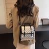 2025 New Small Fresh and Sweet Handbag Backpack Women's Polka Dot Multi-purpose Bag Versatile Contrasting Color Shoulder Messenger Bag