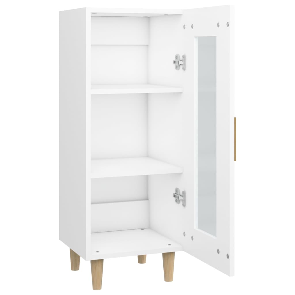 Sideboard In White 34.5 X 34 X 90 Cm Particleboard