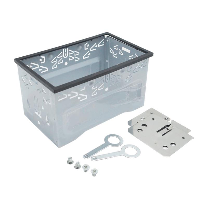 Universal Double Din 2 Din Stereo Radio Replacement Fitting Cage Kit Installation MP5 Player Radio Mounting Frame
