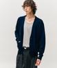 Noirer Essential Loose Fit V-Neck Cardigan (Navy)