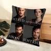 Cushion Cover Silky Short Plush Home Sofa Cushion Cover - Invisible Zipper Home Decoration The Last Kingdom TV Series