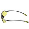 SWANS Sports Sunglasses Airless Wave Lens Model Can Be Used at Night MTSIL Matte Titanium Silver x Matte Multi-Coated SA-517 Black/Yellow
