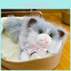 Bow Tie Ragdoll Cat Plush Toy Soft Animal Pillow For Kids And Gift