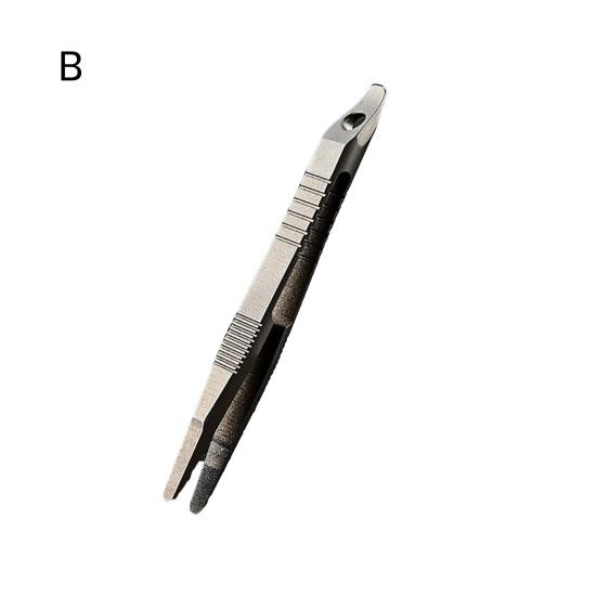 Titanium Alloy Small Tweezers Rustproof Corrosion Resistant Non-Slip Design Compact Size Portable Mini Tweezers