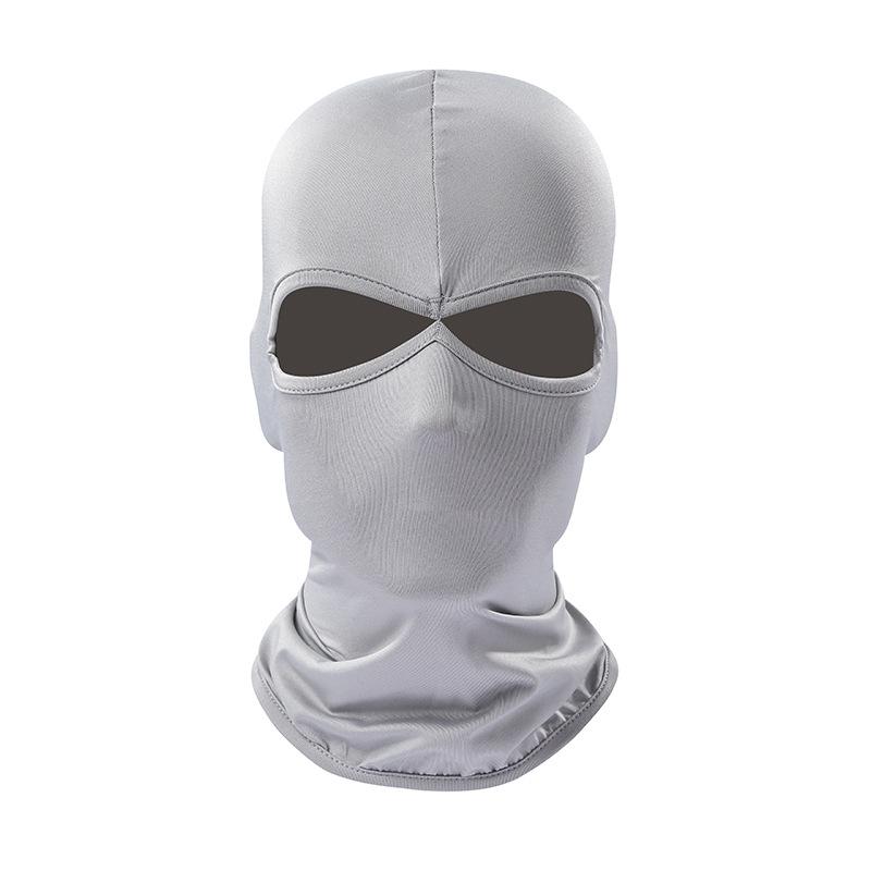 2 Hole Balaclava Motorcycle Face Mask Moto Helmet Bandana Hood Ski Neck Full Face Mask Windproof Face Shield Men's Biker Mask