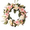 Artificial Rose Flower Wreath Window Door Decoration Ornament Showcase Garland