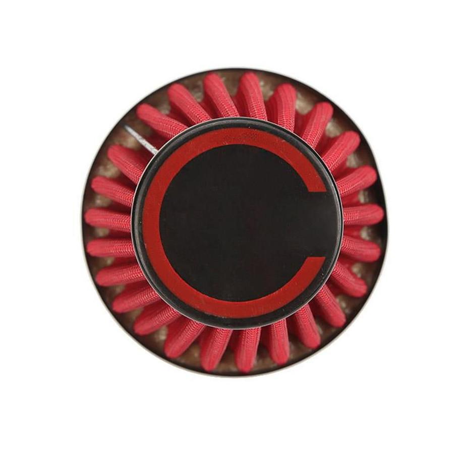 Red Air Intake Filter Pod 45 Angled Inlet Universal for 42mm Motorcycle Scooter