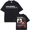 Rapper Manuel Carrasco Album Tour Cover T-Shirt Herren Damen Mode Hip Hop Vintage T-Shirts Sommer Pop Art Hochwertiges T-Shirt