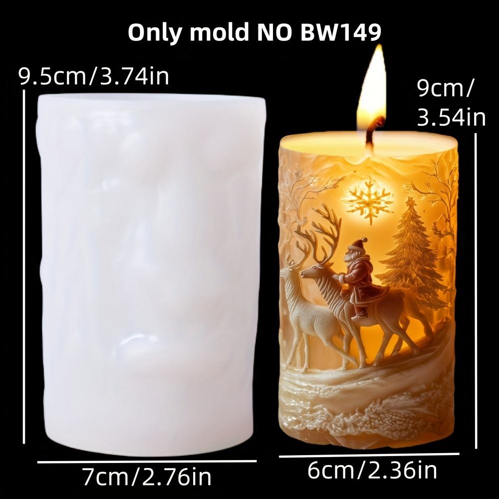Christmas Gift Bag Candle Silicone Mold Christmas Tree Snowflake Relief Christmas Gift Bag Pocket Resin Gypsum Mould Craft Molds